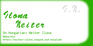 ilona neiter business card
